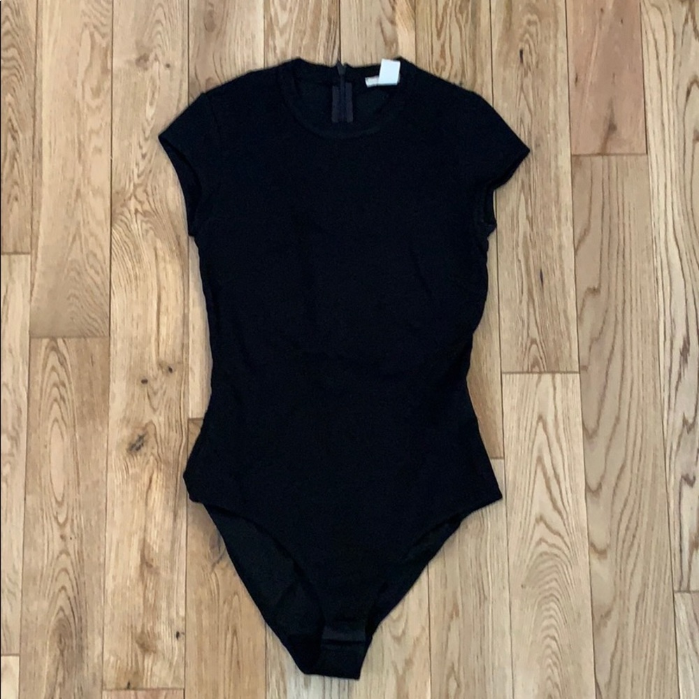 H&M black T-shirt bodysuit